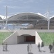 Couverture des arènes de
	Gamarde les Bains